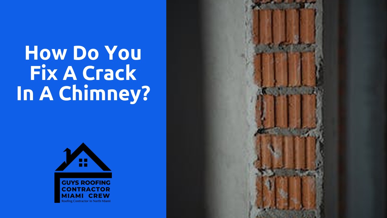 How do you fix a crack in a chimney?