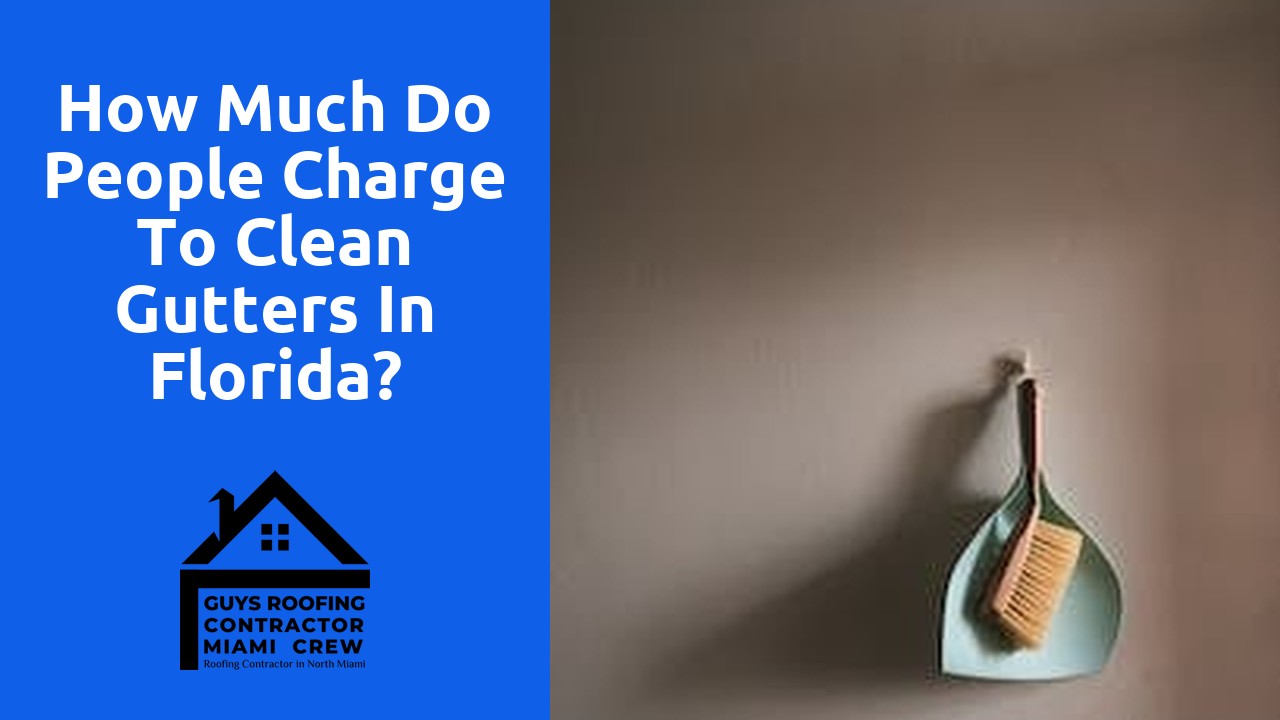 How much do people charge to clean gutters in Florida?