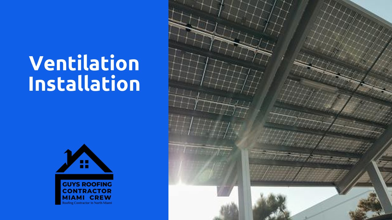 Ventilation installation